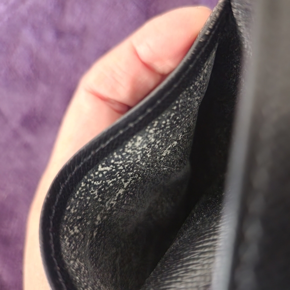 Authentic - Louis Vuitton Epi Black Coin Card Bill wallet Pocket Vintage - Picture 9 of 11